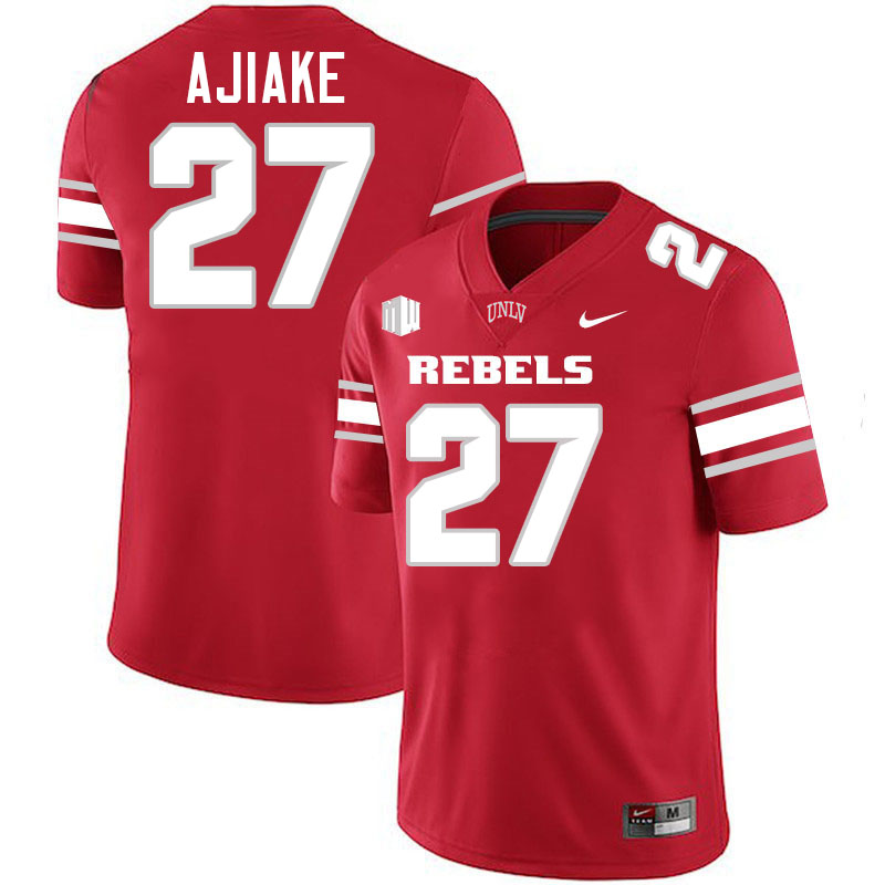 UNLV Rebels #27 Austin Ajiake College Football Jerseys,Uniforms-Scarlet